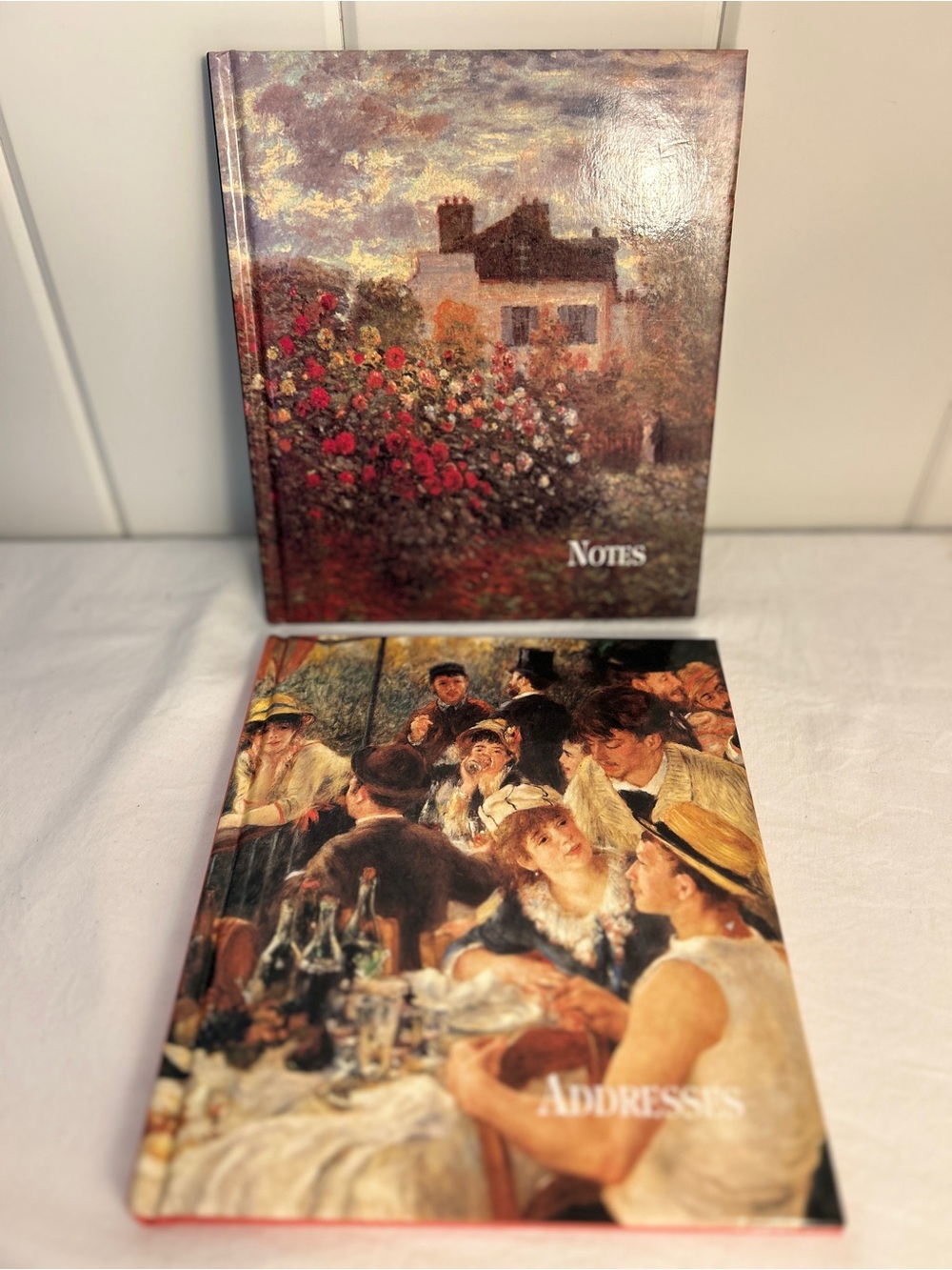 2 vintage 90s journal address book lot Robert Frederick Impressionist art print
